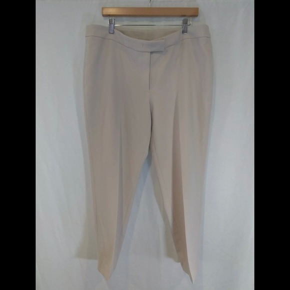 Anne Klein Womens Pants 16 Tan Lightweight New - Picture 2 of 4